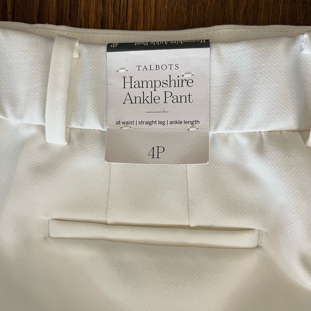 🆕 NWT Talbots Hampshire Ankle Pant Lined 4P